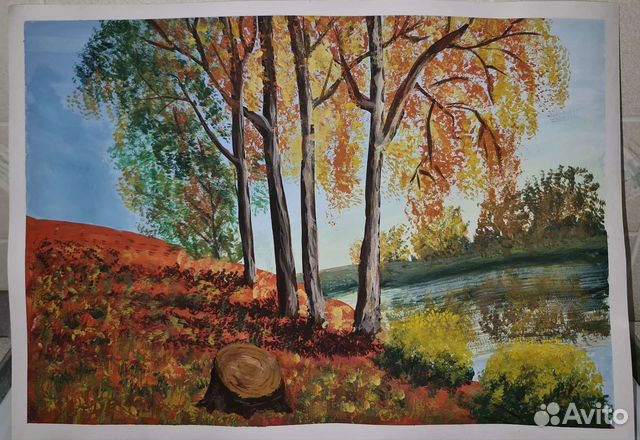 Рисунок гуашью