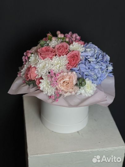 Коробочка с гортензией