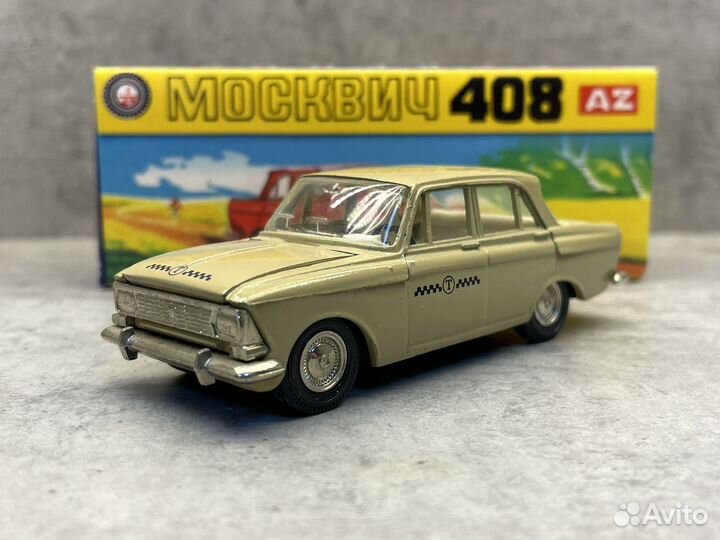 Коллекционная модель Москвич-408 Такси 1:43