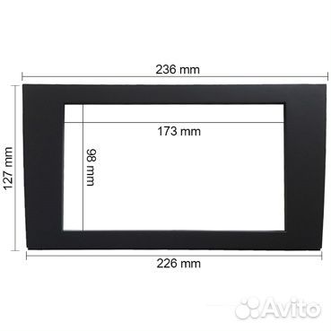 Переходная рамка 2DIN Audi A4 B6 / B7