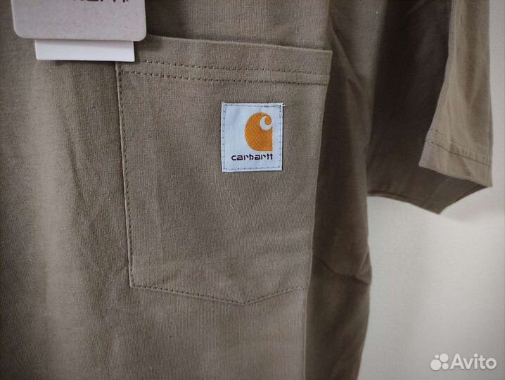 Футболка Carhartt с карманом хаки