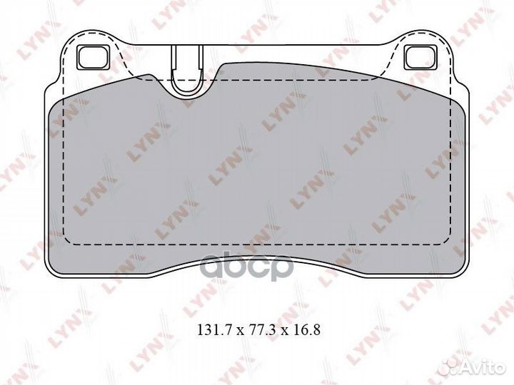 Колодки передние lynxauto BD-8028 porsche Cayen
