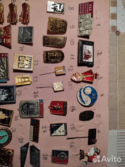 Значки городов СССР и Paris