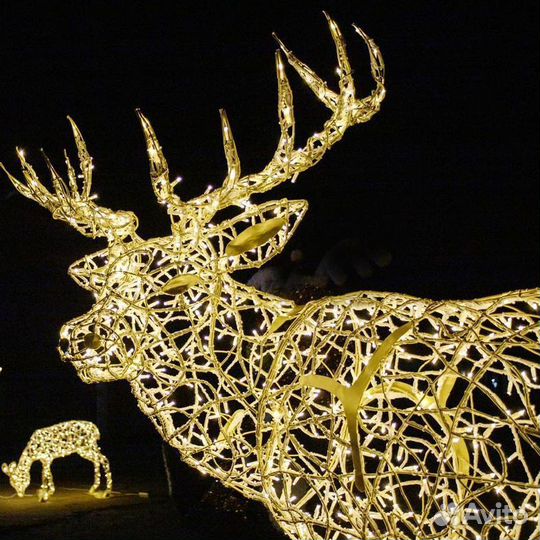 Светодиодная фигура олень