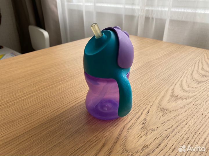 Поильник Avent с трубочкой