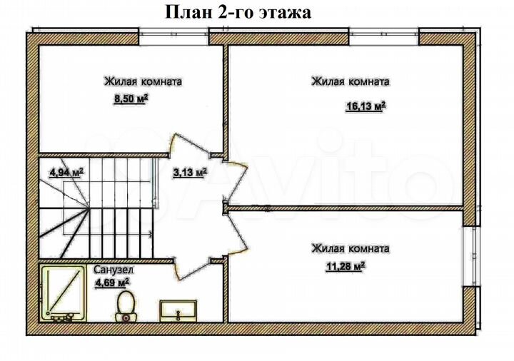 Таунхаус 100 м² на участке 4 сот.