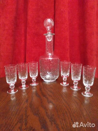 Хрустальные рюмки/лафитники. СССР