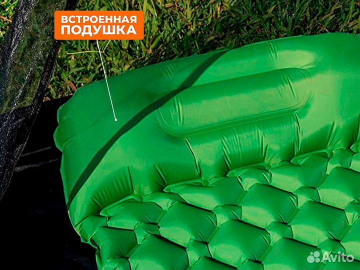 Надувной коврик туристический