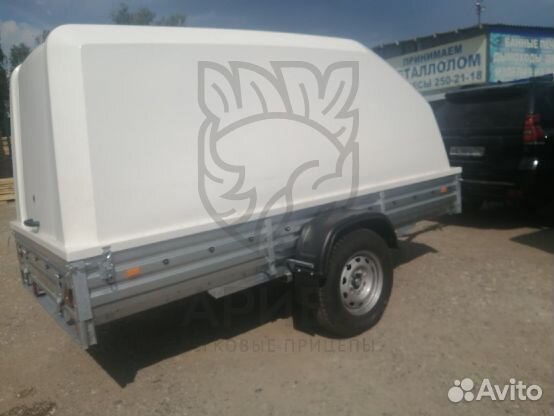 Прицеп 17.025 с крышкой из пластика Н1500мм