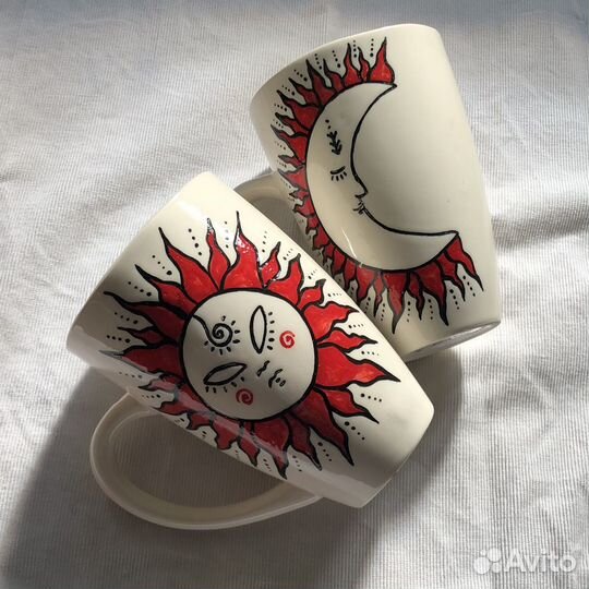 Большая кружка ручной работы