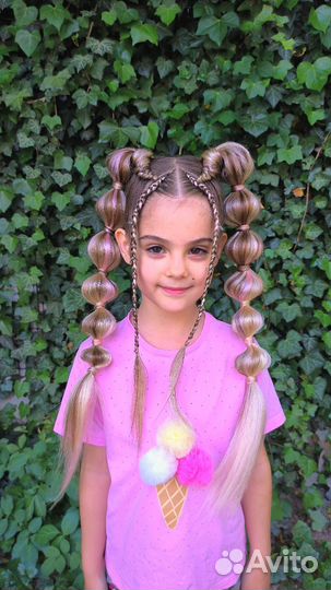 Косы, прически детям