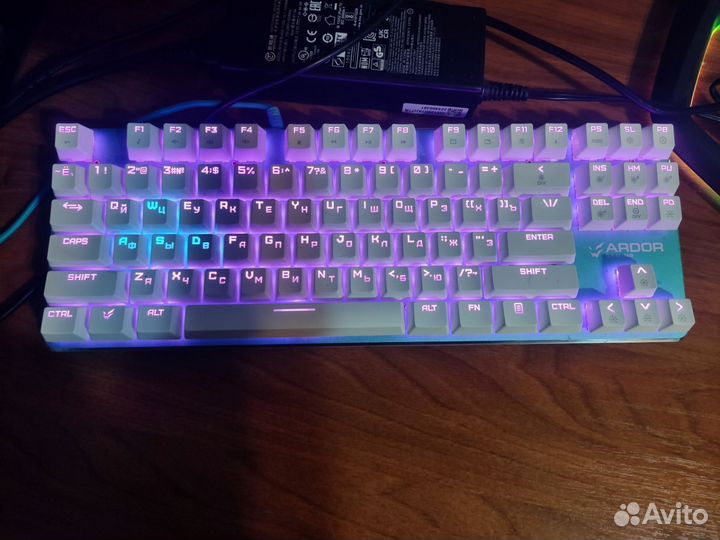 Клавиатура ardor gaming Blade PRO, USB, голубая