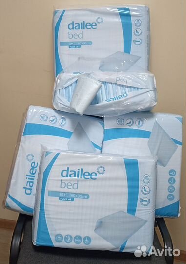 Пеленки Dailee, 60х90 см, 30 штук, для взрослых