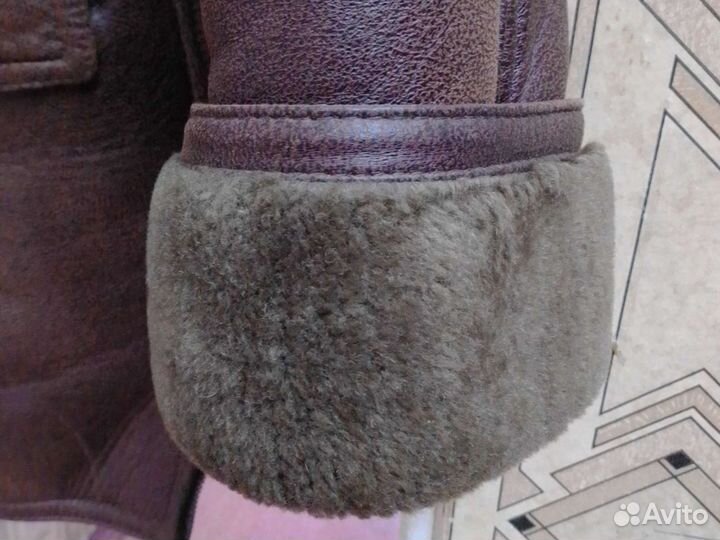 Дубленка мужская, иск мех, иск кожа