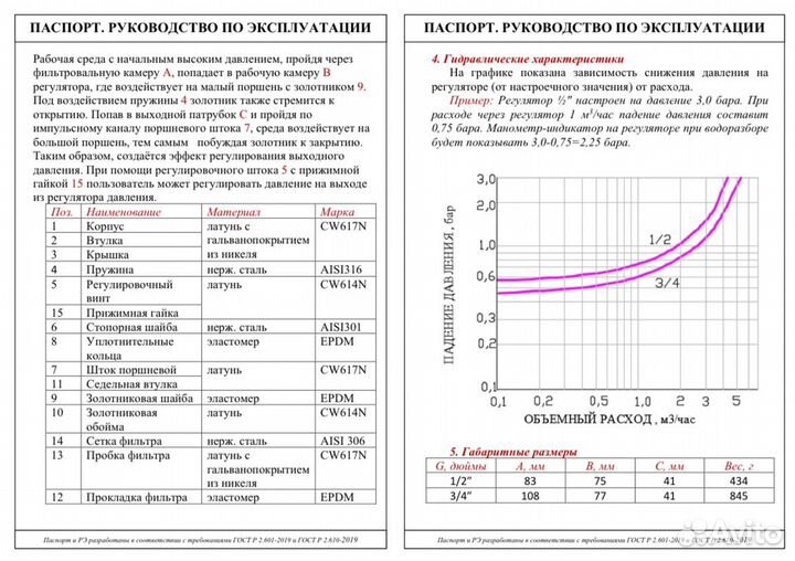 Редуктор давления С фильтром И манометром valtec