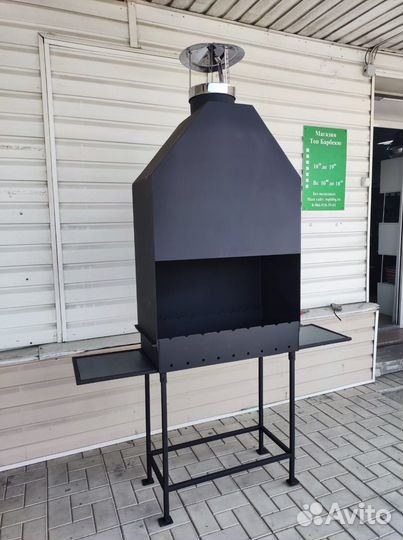 Мангал с вытяжкой 4мм
