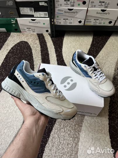 Кроссовки Saucony 3D Grid Hurricane White/Blue