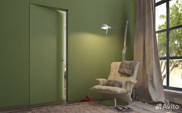 Дверь скрытая под отделку