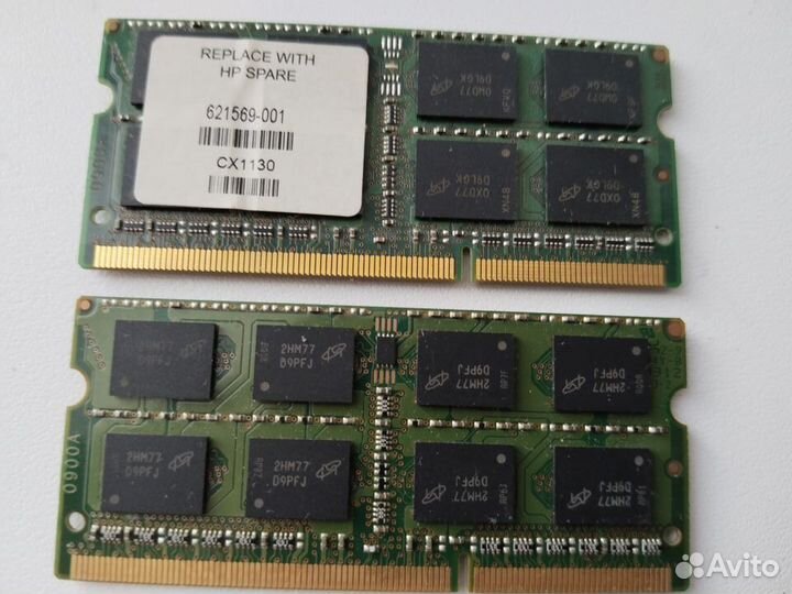 Оперативная память Micron 4 гб DDR3 1333 мгц sodim