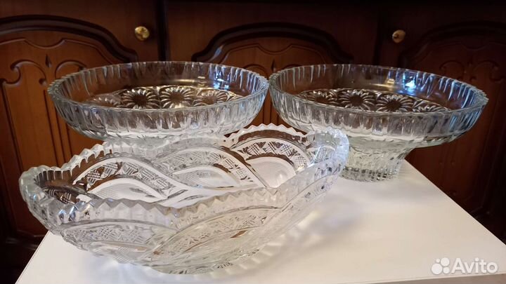 Салатник хрусталь СССР