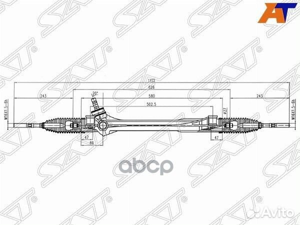 Рейка рулевая Toyota RAV4 ACA3#/ASA3#/GSA3# LHD