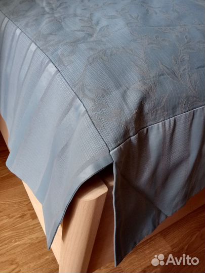 Покрывало на 2х спальную кровать жаккард джинс