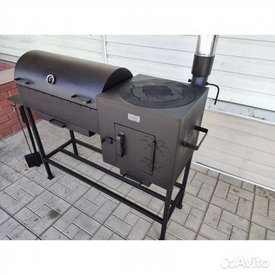 Барбекю гриль мангал печь под казан 4 в 1