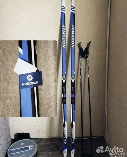 Лыжи nordway 180 (комплект) взрослые