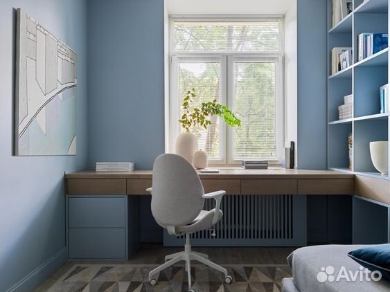 Рабочая зона у окна на заказ