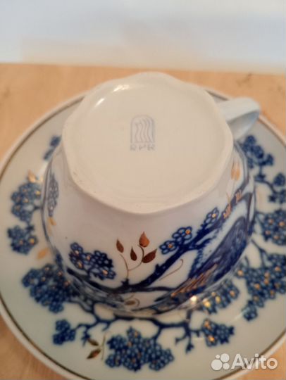 Фарфоровая чайная пара