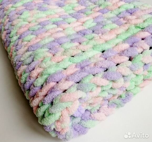 Плед вязаный