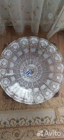 Ваза для фруктов Чешская Glasspo