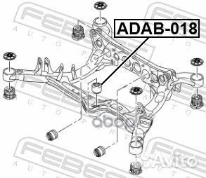 Сайлентблок подрамника задн.крепл. редуктора Audi