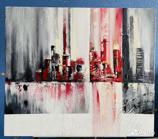 Абстракция, интерьерная картина, акрил