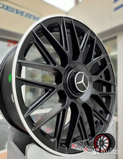 Одноширокие диски на мерседес r18 5x112 чёрный мат