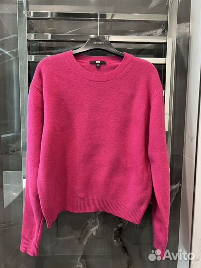 Uniqlo wool XS джемпер фуксия