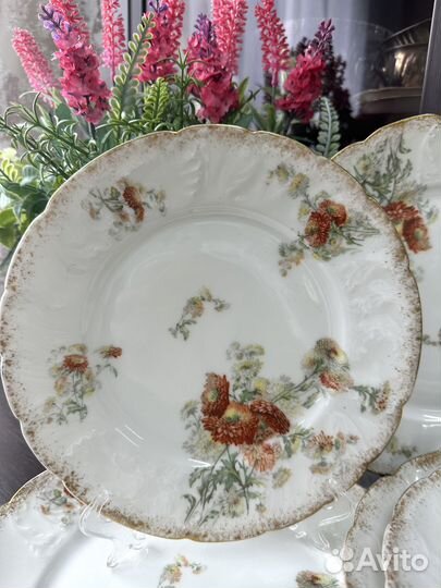 Антикварные тарелки Limoges Франция