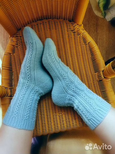 Носки вязаные шерстяные