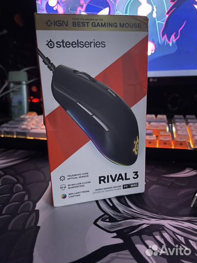 Игровая мышь steelseries rival 3