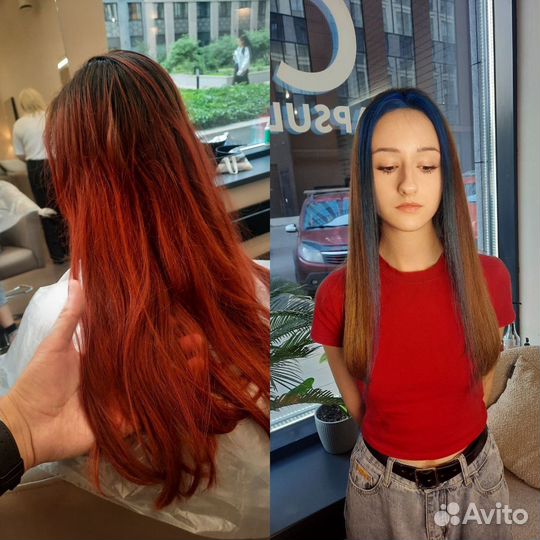 Выход из черного темного смывка окрашивание