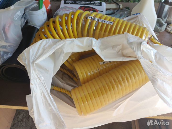 Шланг пневматический М22 7,5М желтый (JC-004) PE