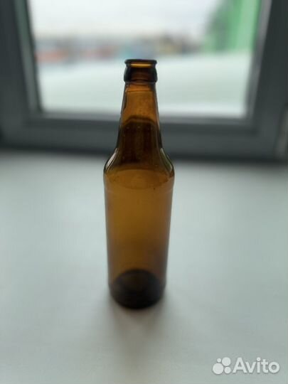 Стеклянная бутылка 0,5 л коричневая
