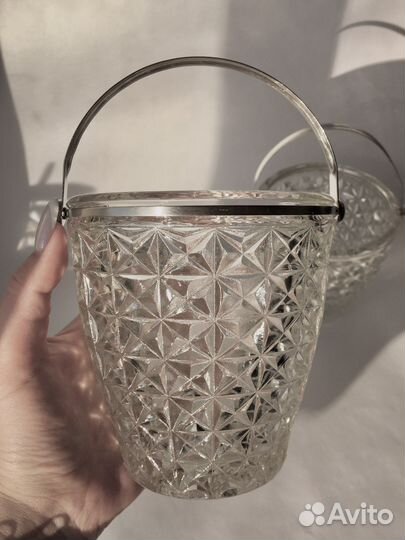 Конфетница хрустальная СССР / цена за 2шт