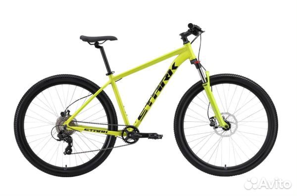 Велосипед Stark'24 Hunter 29.2 HD зелено-желтый/че