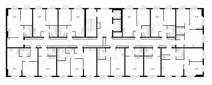 2-к. квартира, 34,3 м², 8/17 эт.