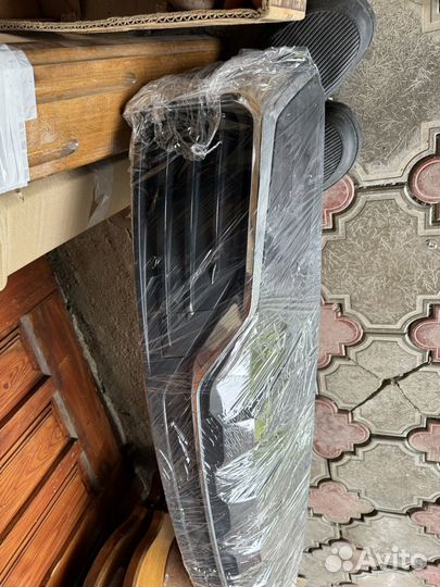 Юбка заднего бампера geely monjaro диффузор