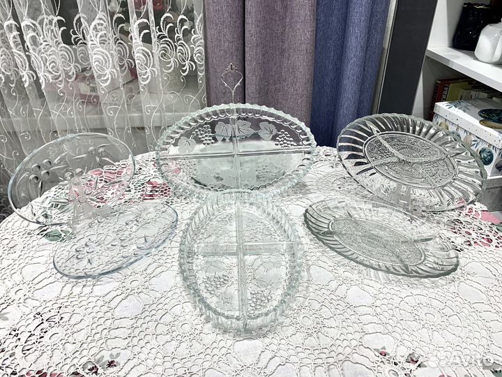 Посуда для сервировки стекло