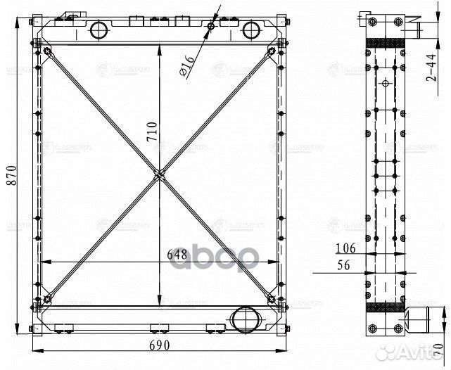 Радиатор охлаждения алюм. LRc 1290 luzar