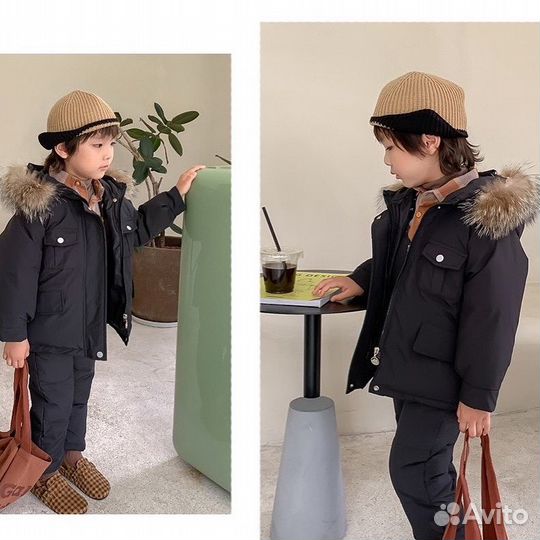 Детский зимний комбинезон и куртка