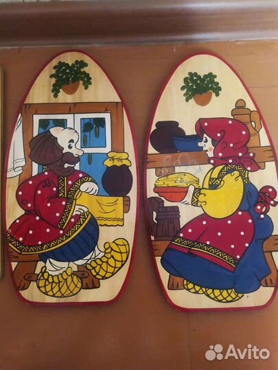 В русском стиле: корзинки, ложки, доски